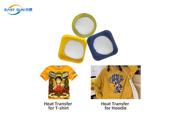 Un bon prix. Polyuréthane mou de poudre de Tpu de poudre de transfert de fonte chaude de 80 microns DTF en ligne