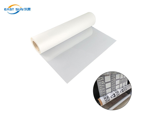 Film DTF PET à pellicule de côté unique stable Parfait pour une progression de transfert de chaleur durable 0.075mm*60cm*100y
