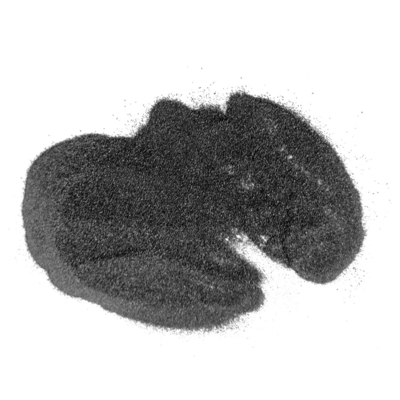 Poudre DTF noire 80um - 200um TPU Polyuréthane adhésif à fond chaud poudre pour vêtements de couleur profonde
